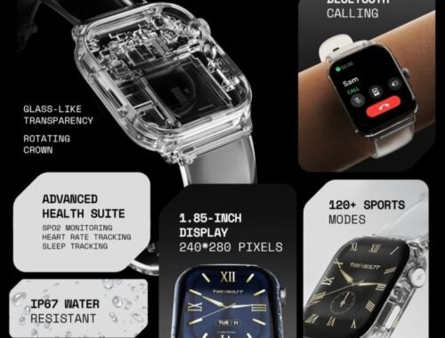 Fire-Boltt Rise Phantom Transparent Smartwatch